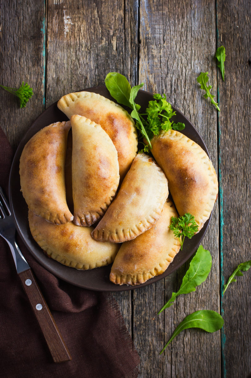 Beef and Egg Empanada pasties filled with meat