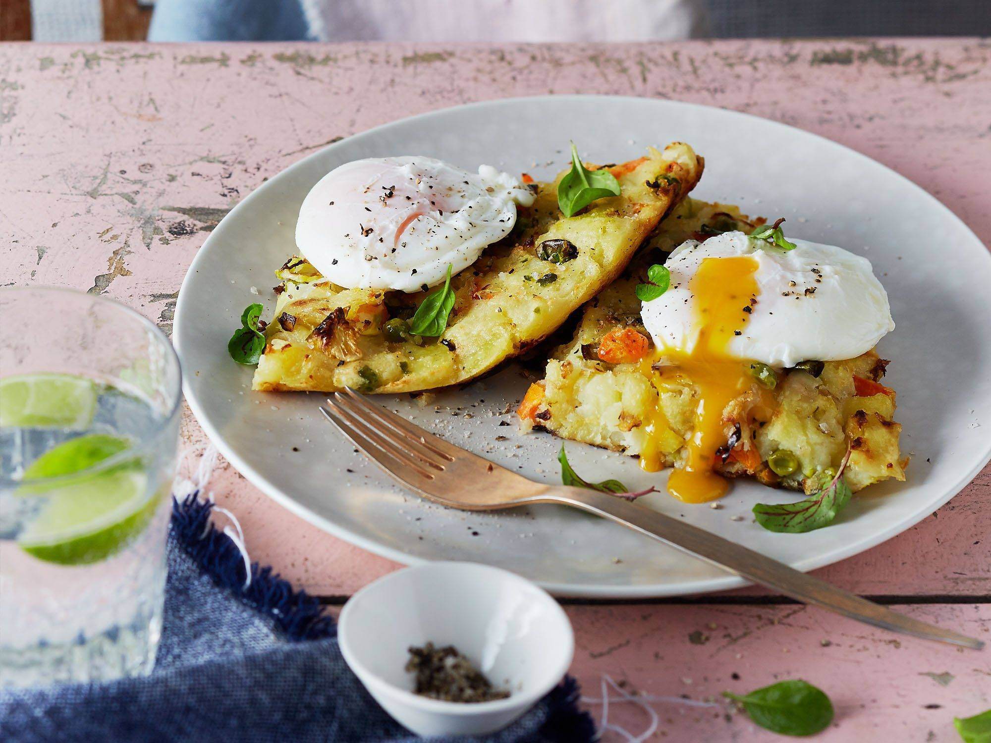 Bubble & Squeak with Poached Eggs