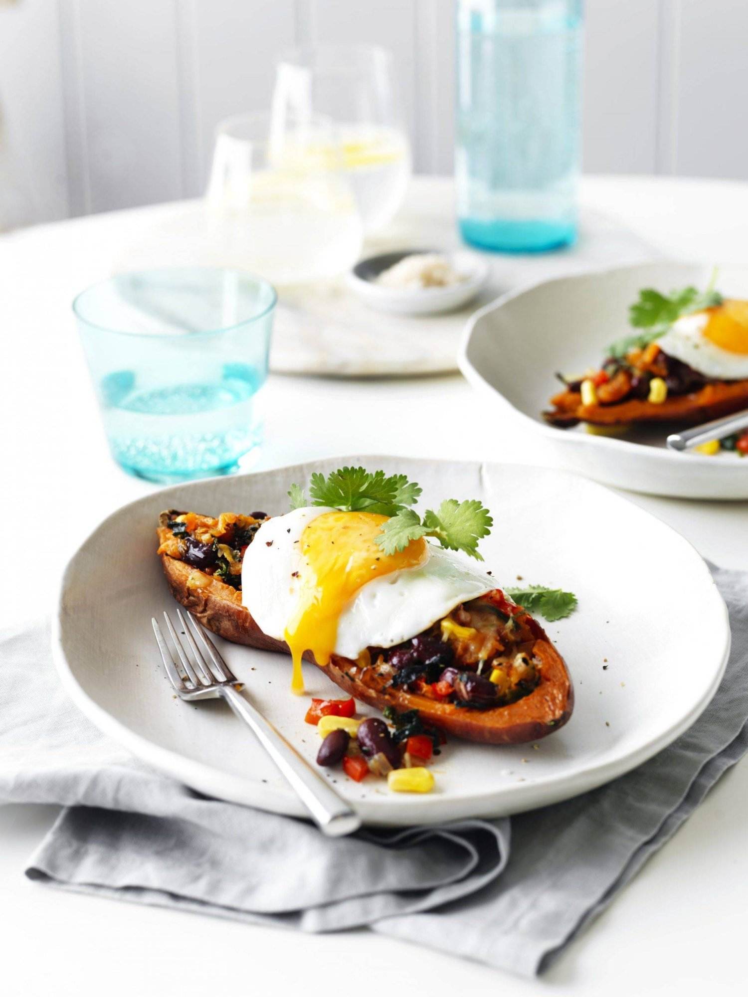 Mexican Eggs and Sweet Potato