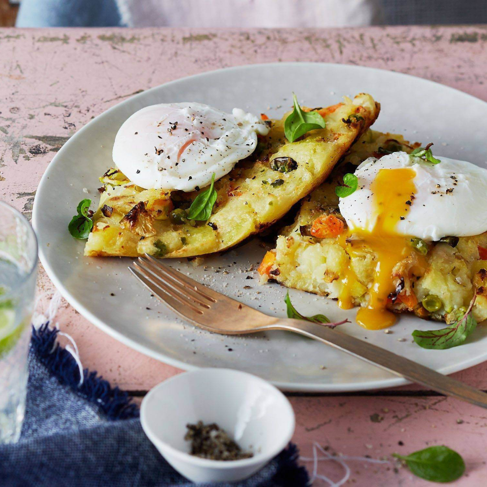 Bubble and Squeak with Poached Egg