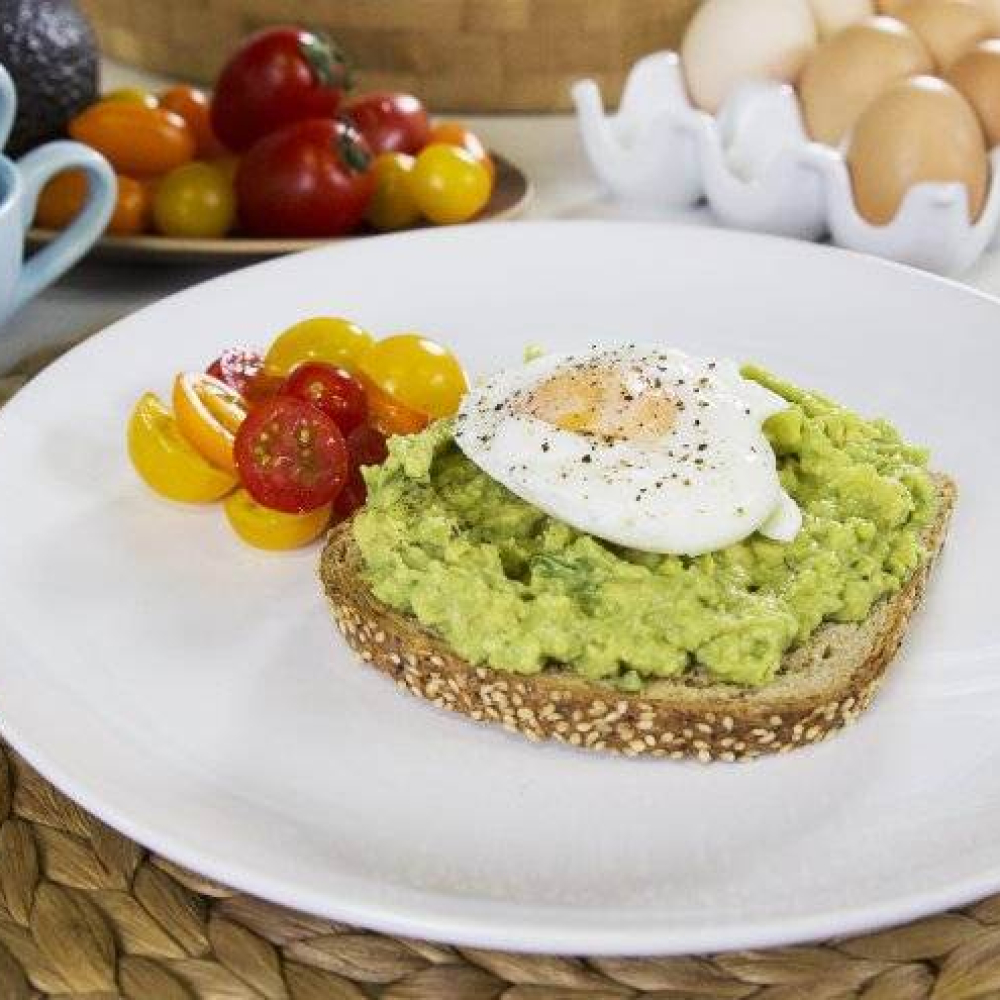 Poached Eggs with Avocado on Toast